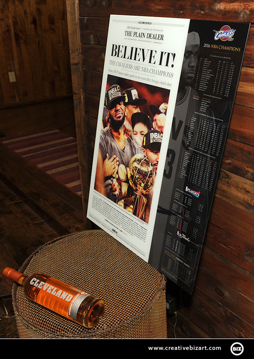 Cleveland Cavaliers Plain Dealer BELIEVE IT Frame