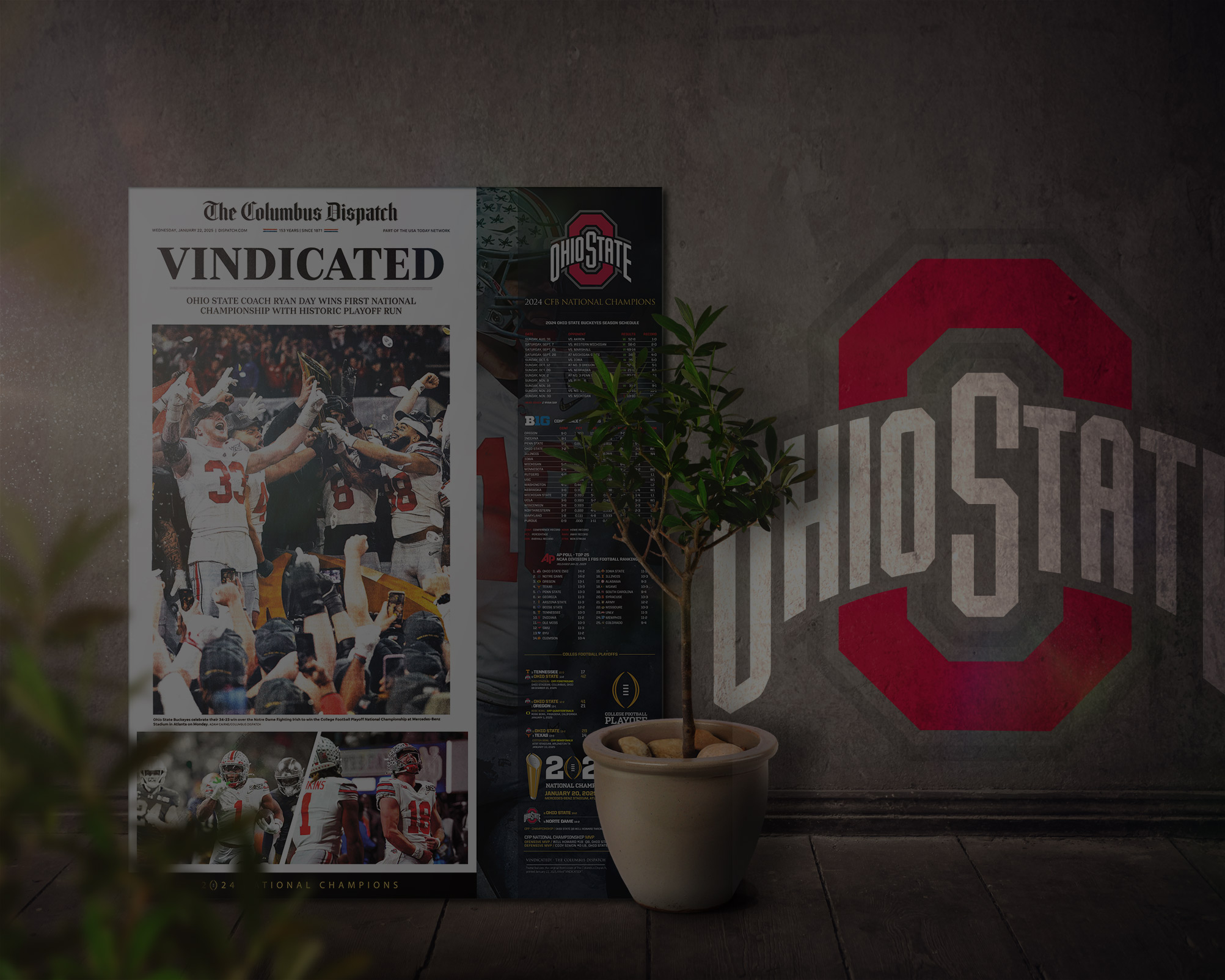 Frame, NCAA Football National Champions 2024, Ohio State Buckeyes